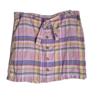 Purple & More Womens Skorts Pink Plaid Sz 16 (38x18.5)
